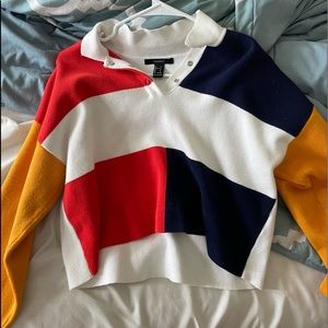 Forever 21 color block pullover